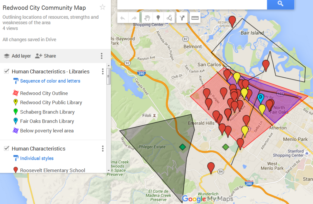 Redwood City Community Map